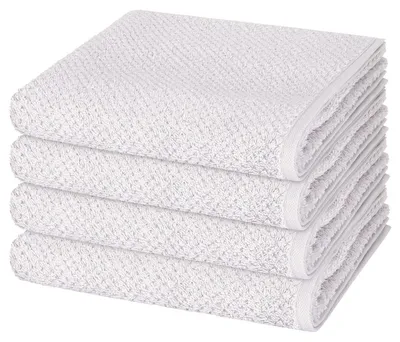Produktbild von Cawö Pure 4 X Handtuch im Set Natürliches Material mit feiner Struktur, Saugfähig und hautfreundlich, Trocknergeeignet und pflegeleicht