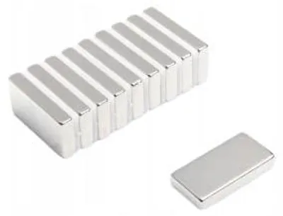 Image de Aimant en néodyme MPŁ 30x15x5 N38 jeu de 10 pièces