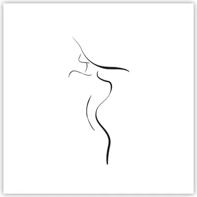 Produktbild von Poster - Poster ohne Rahmen - Minimalismus Frau Hut - 30x30 cm - Wand Bild - Wanddeko - Wandbilder - Kunstposter - Wandposter - Bilder - Kunstdruck - Wanddekoration - Wandbild - P2XAC30x30-4908