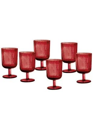 Obrázek produktu pro Sada 6 Sklenic Red Plisse