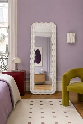 LunaMirror Charlotte Ganzkörperspiegel Weiß 160 x 60 cm – Ansicht 1