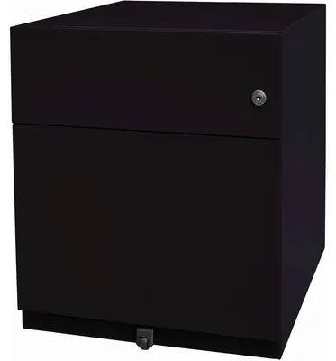 Produktbild von Rollcontainer Note NWA 1x Auszug + 1x HR-Schub HxBxT 495x420x565mm schwarz