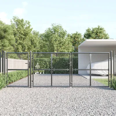 Produktbild von The Living Store Mesh-Gartentor Anthrazit 400x175 cm Verzinkter Stahl