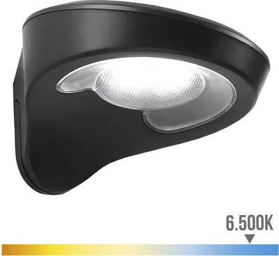 Image de Applique Solaire Capteur Noir Edm éclairage Extérieur Autonome Avec Détecteur De Mouvement. - Edm
