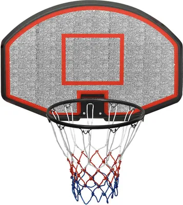 Produktbild von vidaXL Basketballkorb Schwarz 90x60x2 cm Polyethylen