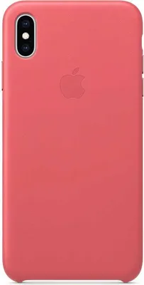 Zdjęcie produktu dla Apple Leather Backcover dla Apple iPhone Xs Max - Peony Pink