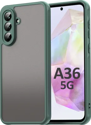Produktbild von Handyhülle für Samsung Galaxy A36 Matt Stoßfest Schutzhülle Back cover in Grün