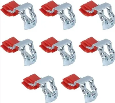Produktbild von Stück Spülbecken-Befestigungsclips, Einbau-Spülbeckenclips, Spülbecken-Montageclip, Küchenspülen-Clips, Installation, verstellbare perforierte Schraubbefestigung für Spülbecken
