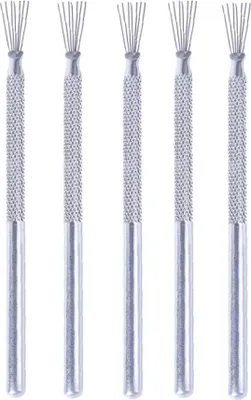 Produktbild von 5-teiliges Keramik-Aluminiumstangen-Punzierwerkzeug - DIY Ton-Kunstbedarf, Farbe:Sieben Nadeln