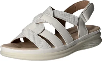 Produktbild von Donna Andrea Damen-Sandalette Weiß-Silber, Farbe:weiß, EU Größe:39