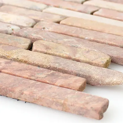 Produktbild von Mosaikfliesen Marmor Rosso Verona
