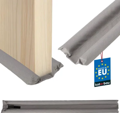 Zdjęcie produktu dla KOTARBAU® Uszczelka Piankowa Pod Drzwi 95 CM 30 MM Uszczelka Wsuwana Wygłuszająca Antyprzeciągowa Szara