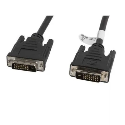 Produktbild von Lanberg Dvi-d M/m Kabel 1.8 M Schwarz  Schwarz One Size