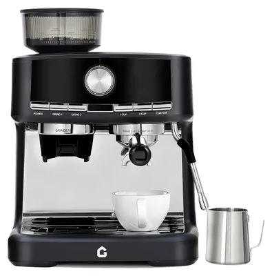 Obrázok produktu pre Espresso stroj, čerpadlo s tlakom 15 barov, napeník mlieka, čierny
