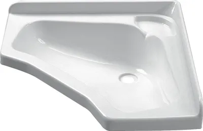 Produktbild von Eckwaschbecken Carysan in Weiß 438x125 mm