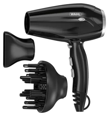 Image de Sèche-cheveux Powershine : séchage rapide avec accessoires, bouton de réglage de l'air froid