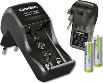 Immagine prodotto di Caricabatterie plug-in BC-1001A con 2 batterie ricaricabili NiMH Micro AAA, 800mAh