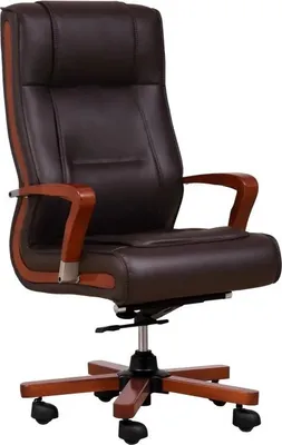 Image de Fauteuil AMBASSADOR en cuir marron