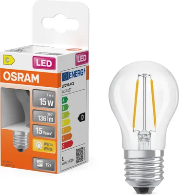 Obrázok produktu pre OSRAM 4099854466687 LED žiarovky, klasický tvar mini gule 1 W 136 lm