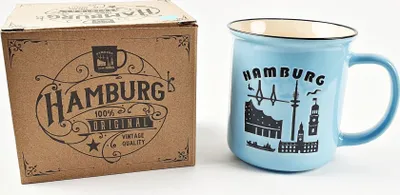 Produktbild von Hamburg Becher Relief Tasse Blau