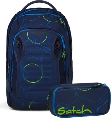 Produktbild von Satch, Schulrucksack-Set MATCH PLUS Blue Tech 2-teilig, ab. 5. Klasse