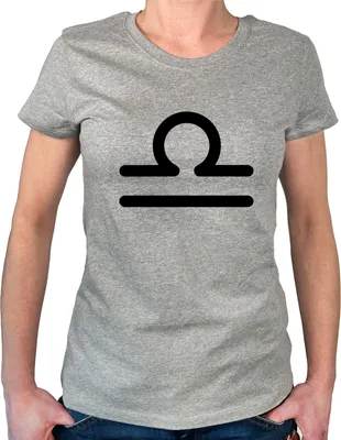 Produktbild von Huuraa Damen T-Shirt Waage Sternzeichen Zeichen XL Sport Grey Bio Baumwolle Fairtrade Damenshirt Geschenkidee