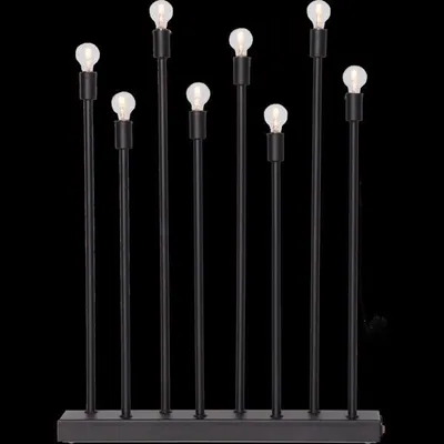 Produktbild von Star Trading 139-11, Leichte Dekorationsfigur, Schwarz, IP20, Schwarz, 8 Glühbirne(n), E10