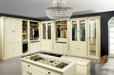 Produktbild von Weißer Kleiderschrank Stilvolle Eckkleiderschränke Massivholz Möbel