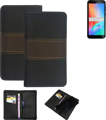 Produktbild von K-S-Trade Hülle Handyhülle kompatibel mit Elephone U5 Schutzhülle Walletcase Bookstyle Tasche Schutz Case Handytasche Wallet Cover Kunstleder