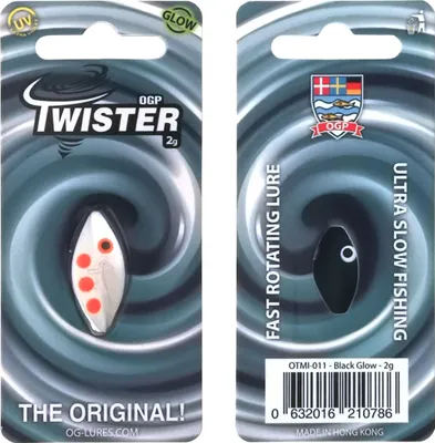 Produktbild von OGP Spoon Twister 2g Black White (Glow)