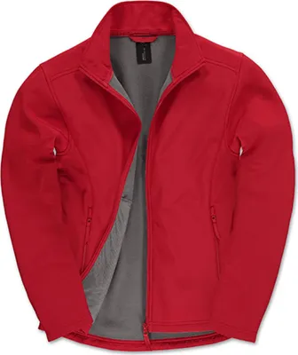 Produktbild von B&C JUI62 | Herren Softshell Jacke ID.701 - Farbe: Red/Warm Grey - Größe: 3XL