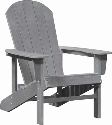 Produktbild von vidaXL Adirondack-Stuhl Hellgrau 82 x 74 x 92 cm HDPE
