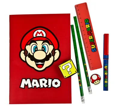 Zdjęcie produktu dla Zestaw przyborów szkolnych Super Mario