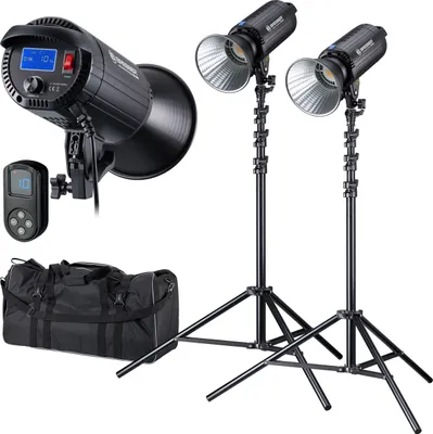 Produktbild von Bresser BR 200S COB LED Tageslicht Dual Kit, 200 W, 5600 K, Bowens