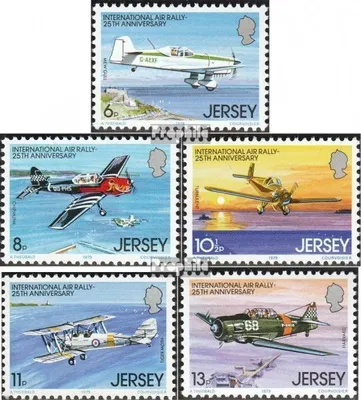Produktbild von Briefmarken GB - Jersey 1979 Mi 198-202 (kompl.Ausg.) postfrisch Flugrallye