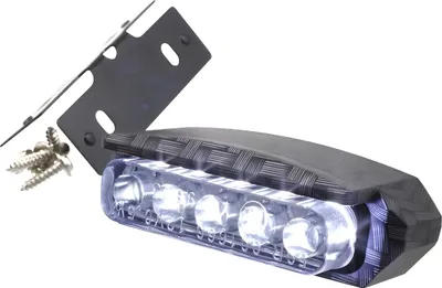 Produktbild von LED Nummernschildbeleuchtung STR8, inkl. Gehäuse, mit E-Prüfzeichen, real carbon look