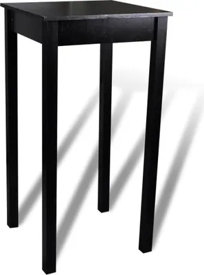 Produktbild von vidaXL Barset Bartisch mit 2 Barhockern Schwarz