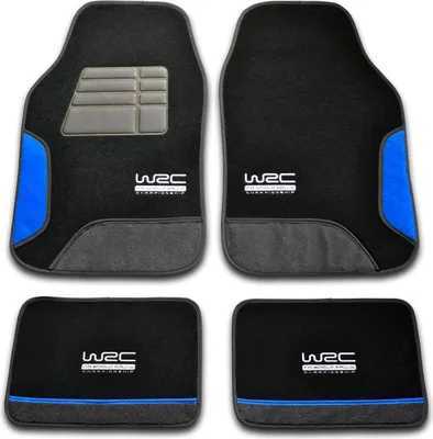 Produktbild von WRC 7436, Bodenmatte, Schwarz, Blau, Grau, Silber, PVC, Samt, Universal, 43 cm, 66 cm