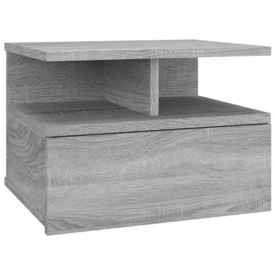 Produktbild von Nachttisch Hängend Grau Sonoma 40x31x27 cm Holzwerkstoff