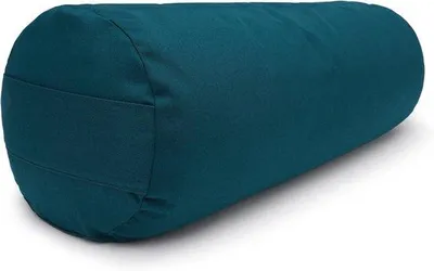 Produktbild von Famanu Yoga Bolster - Hochwertige Unterstützung für Yin und Restorative Yoga - Ø22 cm - Petrol