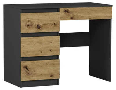 Produktbild von Schreibtisch - Anthrazit / Eiche Artisan - 96 x 50 x 77 cm - Modern N-34L