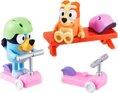 Obrázek produktu pro Bluey Scooter Time 90164 Figurka Pestrobarevná Pestrobarevná Jedna velikost