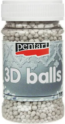Produktbild von PENTART 3D Kugeln kleine Mikroperlen Bastelmaterial - 100ml