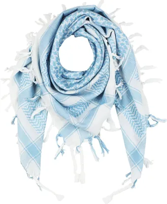 Produktbild von Palituch - weiß - blau-hellblau - Kufiya PLO Tuch