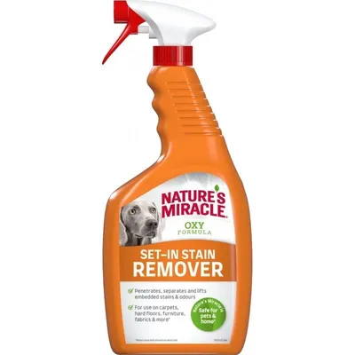 Produktbild von Nature's Miracle Set-In Fleckenentferner Hund, konzentriert hartnäckige Flecken und Gerüche, frischer Orangenduft a, 709 ml