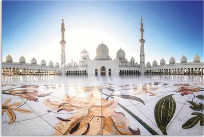 Produktbild von ARTland Wandbild Alu für Innen & Outdoor Scheich-Zayid-Moschee II Größe: 60x40 cm