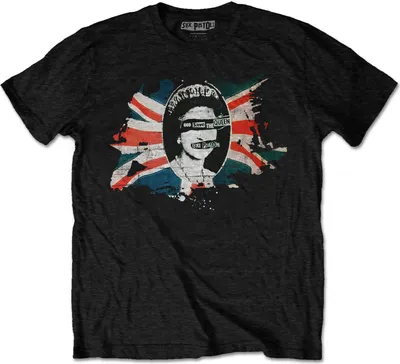 Image de Pistols - "God Save The Queen" T-shirt homme/femme unie RO2103 (M) (Noir)