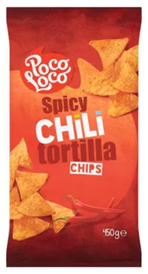 Obrázok produktu pre Kukuričné tortilly s príchuťou chilli 450 g