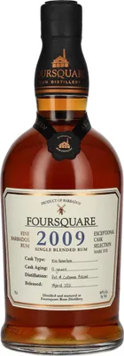 Produktbild von Foursquare 12 Years Old Single Blended Rum 2009 60% Vol. 0,7l