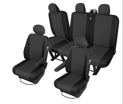 Produktbild von Opel Vivaro II ab 2014 - 5-Sitzer Sitzbezüge Sitzschoner Set Maßgeschneidert Dreierbank kplappbar
